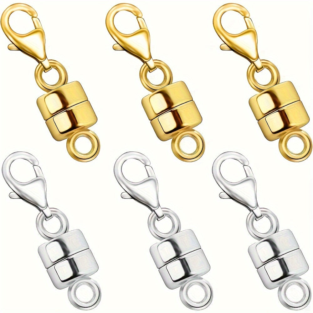 Fermoirs et attaches magnétiques pour colliers avec mousqueton – Convertisseurs de fermoirs de bijoux à connexion facile pour bracelets, colliers et chaînes, fermoirs de bijoux adaptés aux personnes souffrant d'arthrite