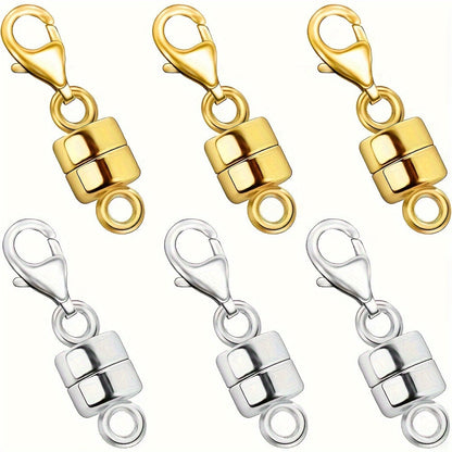 Fermoirs et attaches magnétiques pour colliers avec mousqueton – Convertisseurs de fermoirs de bijoux à connexion facile pour bracelets, colliers et chaînes, fermoirs de bijoux adaptés aux personnes souffrant d'arthrite