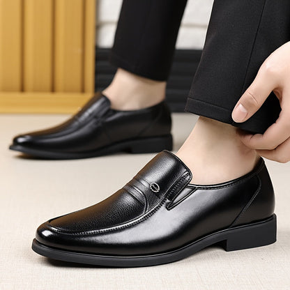 Chaussures habillées Oxford pour hommes, mocassins business à enfiler, chaussures élégantes en cuir de haute qualité, grandes tailles US 7-13, noir
