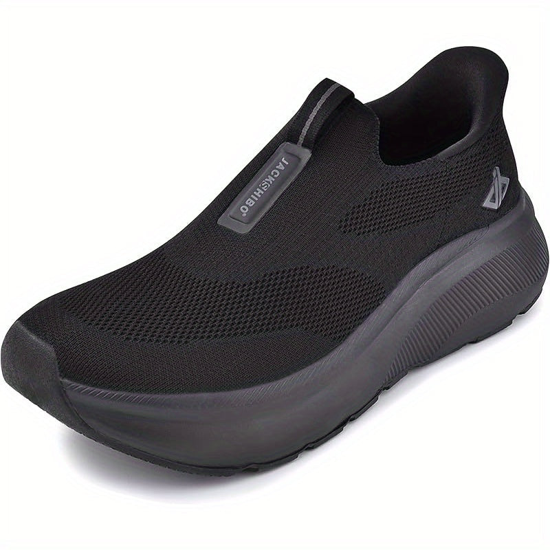 Baskets orthopédiques à enfiler mains libres pour hommes – Large boîte à orteils, soutien de la voûte plantaire, coussinet métatarsien, semelle à zéro drop rembourrée, tige en maille, chaussures de marche pour le confort et le soulagement de la douleur