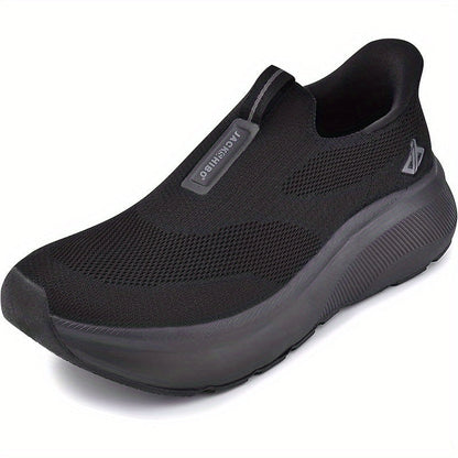 Baskets orthopédiques à enfiler mains libres pour hommes – Large boîte à orteils, soutien de la voûte plantaire, coussinet métatarsien, semelle à zéro drop rembourrée, tige en maille, chaussures de marche pour le confort et le soulagement de la douleur