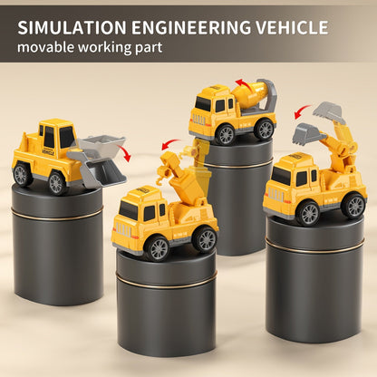 Camion de transport de véhicules de construction pour garçons de 3, 4, 5, 6, 7 ans - Ensemble de jeu porte-voitures avec mini camions, jouets de construction STEM pour enfants, cadeau de Noël ou d'anniversaire pour garçons et filles