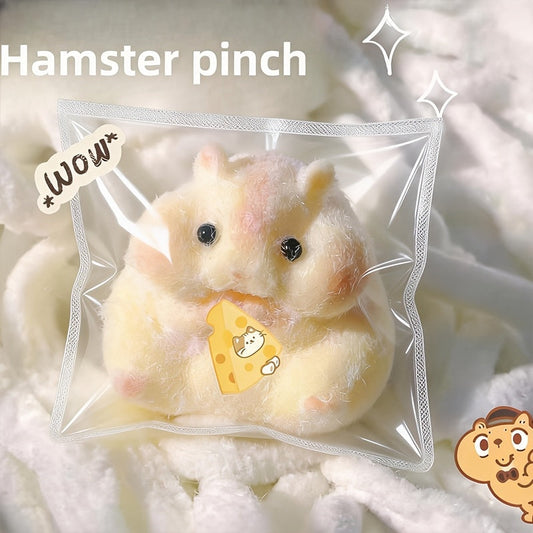 Cute Cheese Hamster Squishy Toy – Soft Slow-Rising Sensory Fidget Toy for Kids & Adults – Stress Relief Squeeze Toy – Fun Gift for Christmas, Halloween, Birthday, Office & Party Favors – Random Color