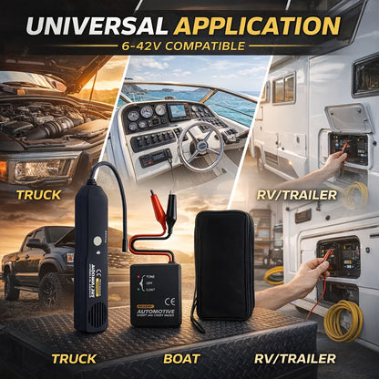 Kit de traçage de câbles automobile EM415PRO, testeur de circuit 6-42V CC – Localisation rapide des fils coupés et des courts-circuits avec sonde à induction sans contact – Outil de diagnostic électrique indispensable pour la réparation automobile