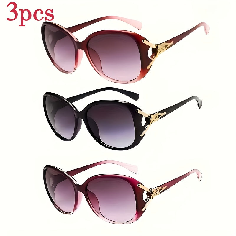 Lunettes de soleil oversize tendance pour femmes PALESHY – Protection UV, anti-reflet, légères, accessoires d'été, disponibles en lot de 3 ou 6, ensemble de lunettes de soleil en gros pour la plage, le voyage et les cadeaux