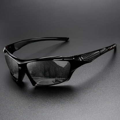 Lot de 5 lunettes de soleil polarisées enveloppantes pour hommes – Lunettes de protection rectangulaires à monture complète UV400 pour le cyclisme, la conduite, la pêche et les sports de plein air, lot économique