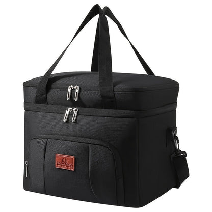 Sac à déjeuner isotherme en tissu Oxford – Sac thermique portable pour le travail, l'école et les pique-niques – Sac à lunch polyvalent pour collations, plats à emporter et préparation de repas – Étanche et réutilisable, 4 couleurs