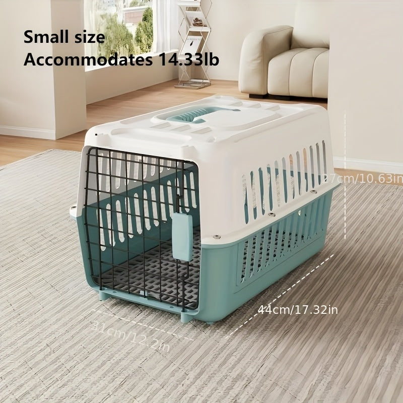 Caisse de transport pour animaux certifiée pour l'aviation – Approuvée IATA et FAA, transporteur portable pour chiens et chats, conforme aux normes des cabines aériennes, respirant, robuste, facile à assembler, caisse de voyage pour petits animaux.