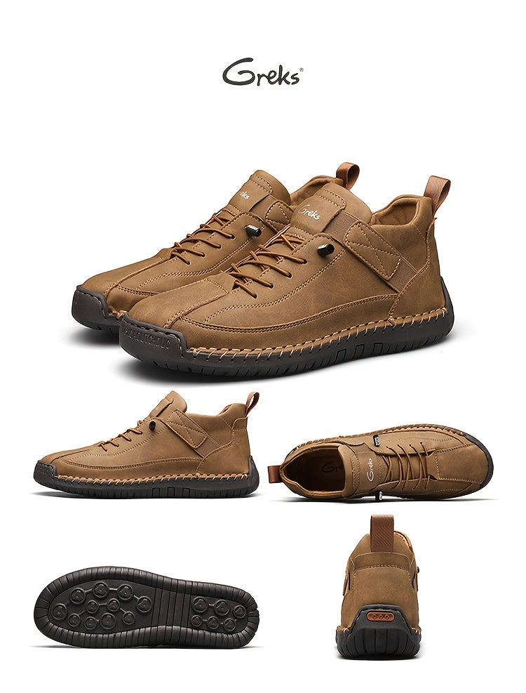 Bottines sans lacets pour hommes, mocassins mi-hauts légers, semelle amortissante antidérapante pour la marche, la conduite, le bureau décontracté, semi-formel, printemps, automne, UE 34,5-48