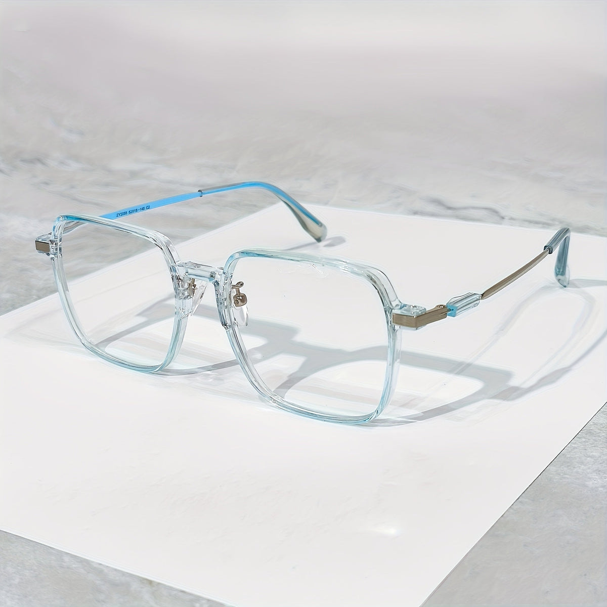 Lunettes de lecture surdimensionnées anti-lumière bleue pour hommes et femmes – Lunettes de repos pour écran à verres transparents, charnières à ressort en métal, dioptries de +1,0 à +4,0, 4 couleurs