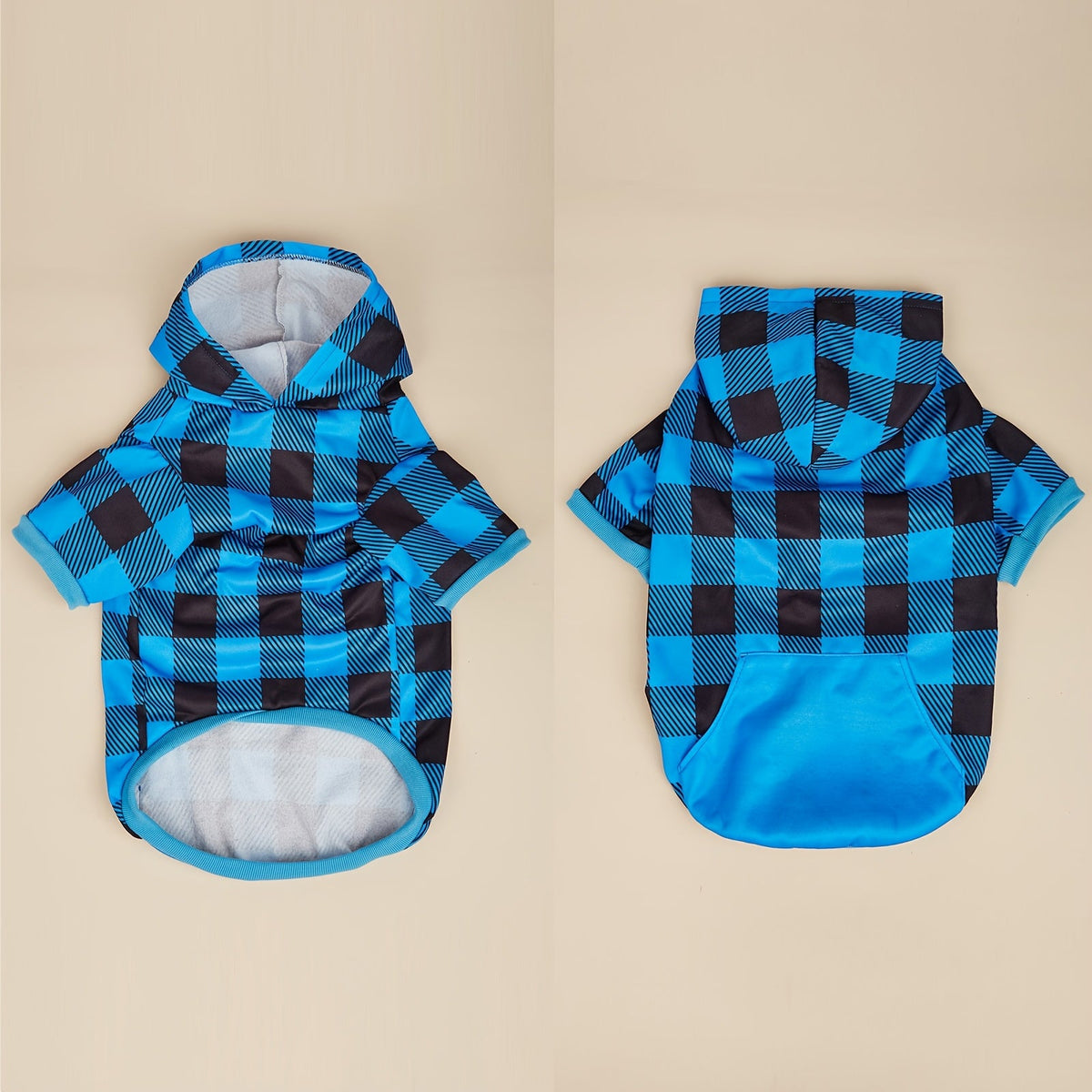 Sweat-shirt à capuche à carreaux pour animaux – Pull à capuche confortable pour petits et grands chiens et chats, tailles XS à 5XL, pull doux et chaud pour l'automne et l'hiver, cadeau adorable et assorti pour les amoureux des animaux