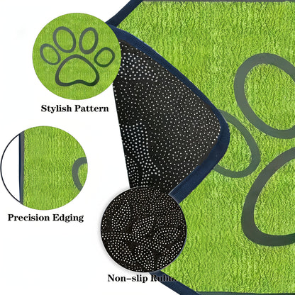 Tapis de propreté lavable pour chien - Alèse réutilisable antidérapante en polyester super absorbant pour cage, canapé et sol, tapis d'éducation résistant aux déchirures et lavable en machine pour petits et moyens chiens, tailles S et L