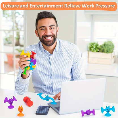 25pcs Little Bee Sensory Building Blocks Warm Water Shape Recovery Toy Brightly Colored Squeeze Deform & Restore Fidget Toy for Kids Ages 3+ Travel Party Favor Christmas Halloween Easter Gift