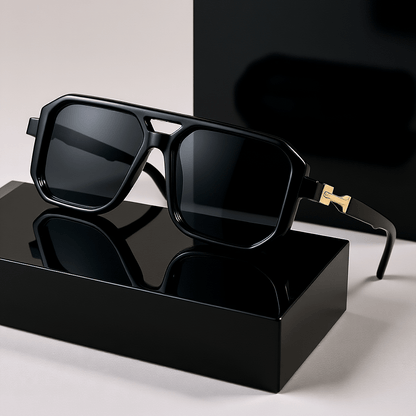 Lunettes de soleil unisexe à monture carrée oversize, protection UV, branches rétro écailles de tortue, pour hommes et femmes, voyage, plage, usage quotidien, inclut étui et chiffon de nettoyage, 6 couleurs