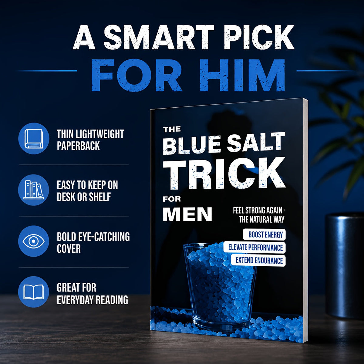 Le guide des habitudes quotidiennes du « Blue Salt Trick » pour hommes : manuel de bien-être, guide de mode de vie, développement personnel et lecture d'entraide pour hommes adultes - Idée cadeau pratique