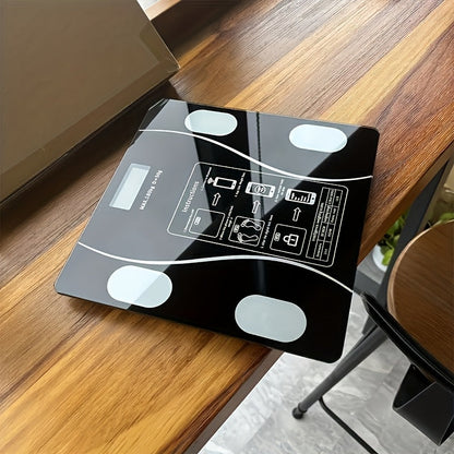 Digital Bathroom Scale 400 lb / 180 kg - Intelligent Body Weight Scale with Backlit LED Display, Sturdy Tempered Glass, Compact Smart Scale for Home