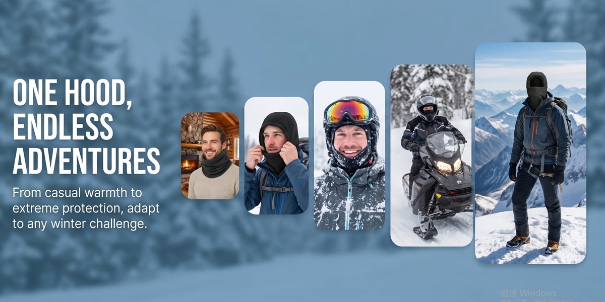 Lot de 2 cagoules de ski coupe-vent en polaire – Protection intégrale du visage et du cou pour hommes et femmes, idéale pour le cyclisme, le ski, le snowboard, la moto et les sports d'extérieur par temps froid, bonnet chaud unisexe