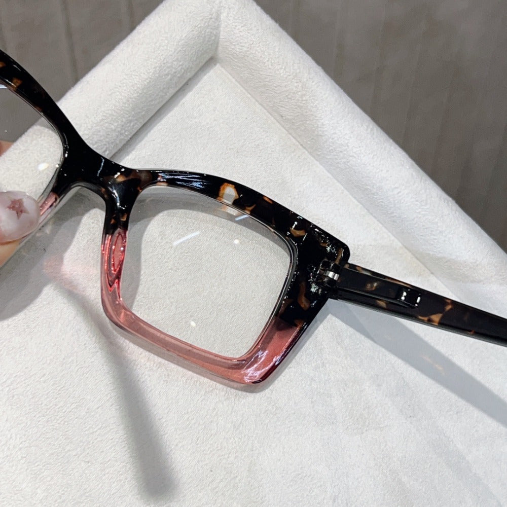 Lunettes de lecture photochromiques œil de chat pour femmes et hommes, lot de 4 paires, monture large multicolore, charnières à ressort, puissance de +1,00 à +4,00, protection UV, style européen et américain tendance, coffret cadeau de vacances