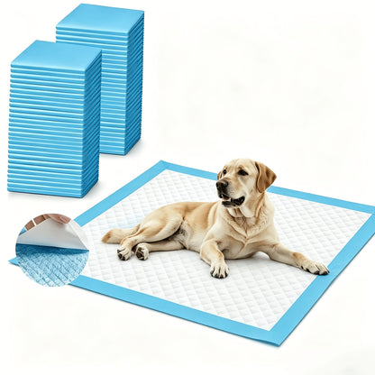 Alèses pour chiens extra larges 60x60 cm – Tapis de propreté jetables super absorbants et anti-fuites pour chiots avec contrôle des odeurs, utilisation intérieure et extérieure, disponibles en paquets de 50 et 200 unités