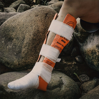 Set de 4 attelles d'urgence en mousse d'aluminium - Attelles de premiers secours enroulables pour blessures aux doigts, poignets, bras et jambes, kit de survie pour camping et randonnée