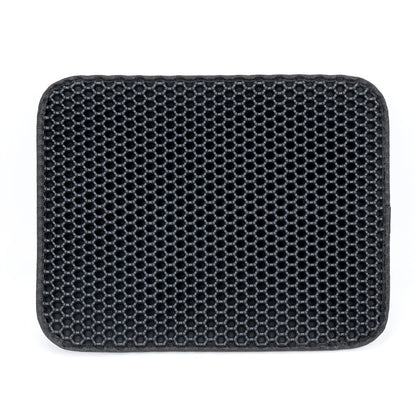 Double Layer Cat Litter Mat Anti-Leak Anti-Splash - Dual Layer Filtration Trapping Mat for Litter Box, Waterproof Non-Slip Cat Litter Trapper for Hardwood & Carpet, Easy to Clean, S/M/L Sizes Available