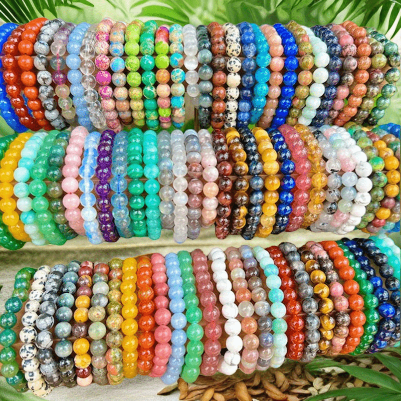 Lot de 60 bracelets bohèmes en perles de verre tissées à la main - Bracelets d'amitié colorés pour femmes et filles, cadeau pour meilleure amie, accessoires de supporters pour jour de match, bijoux empilables pour usage quotidien