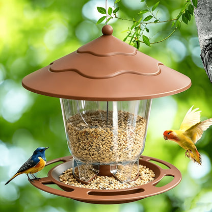 Minimalist 3D Hummingbird Feeder Outdoor Garden Hanging Automatic Nectar Feeder for Wild Birds – Modern Design Backyard Patio Wildlife Feeding Station