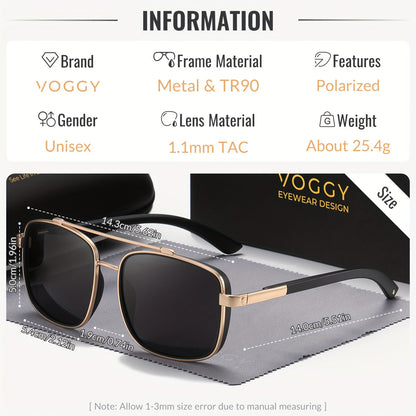Lunettes de soleil polarisées style aviateur rétro, monture mixte en métal et TR90, protection UV, pour conduite, pêche et activités en extérieur, 5 couleurs