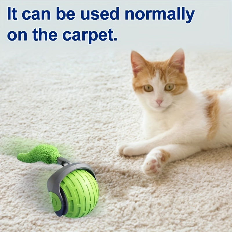 Balle interactive auto-roulante pour chiens et chats - Jouet électrique intelligent à mouvement automatique, balle roulante d'intérieur pour l'exercice des animaux, anti-ennui pour chatons et chiots