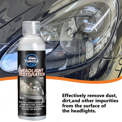 Spray de revêtement protecteur UV pour kit de restauration de phares – Formule chimique éliminant le jaunissement, l'oxydation et le voile, pour redonner aux phares ternis et opaques une clarté cristalline, pour tous les véhicules