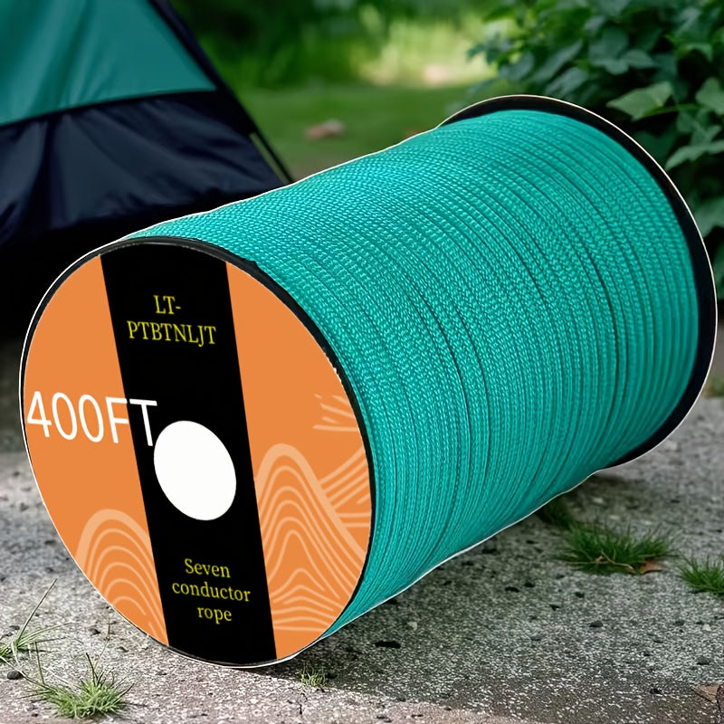 Corde de tente en paracorde à 7 brins, corde d'extérieur polyvalente – Corde de camping en nylon pour haubanage de tente, bracelet, porte-clés, sac à dos, 30 m 50 m 100 m, couleurs vives, structure robuste