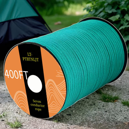 Corde de tente en paracorde à 7 brins, corde d'extérieur polyvalente – Corde de camping en nylon pour haubanage de tente, bracelet, porte-clés, sac à dos, 30 m 50 m 100 m, couleurs vives, structure robuste