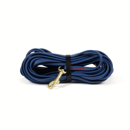 Laisse de dressage longue pour chien - Nylon enduit de PVC imperméable, résistance à la traction de 272 kg (600 lb), longe pour le rappel en extérieur, disponible en 1,5 m, 3 m, 6 m et 9 m (5, 10, 20 et 30 pieds), facile à nettoyer