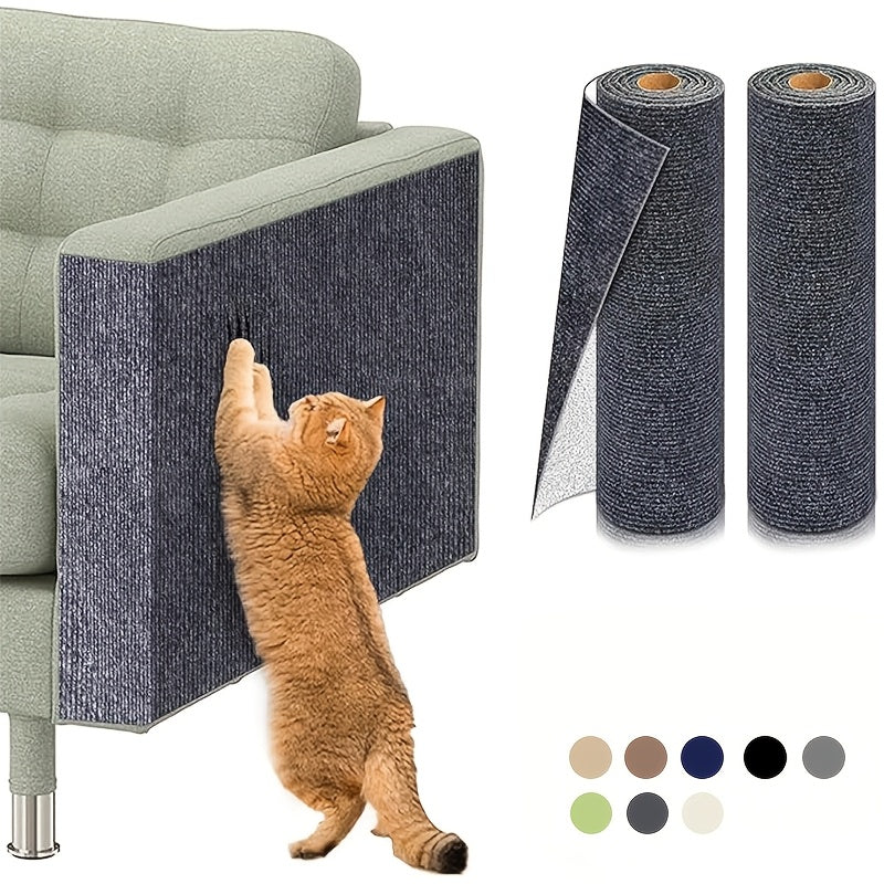 Protecteurs de meubles anti-griffes pour chat auto-adhésifs - Protections découpables pour canapé et mur, dispositifs de dissuasion durables contre les griffades de chat pour canapé, chaise, cadre de porte