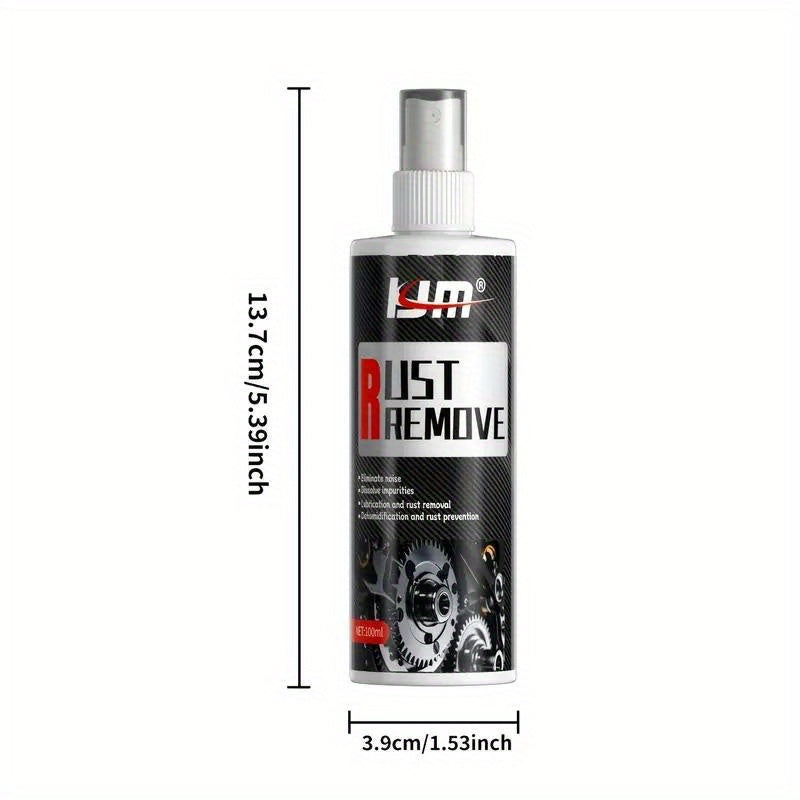 Spray antirouille multi-usage pour jantes de voiture et surfaces métalliques, dissolvant de rouille et nettoyant de décontamination puissant à action rapide pour véhicules, outils et mobilier