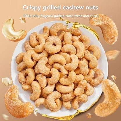 Noix de cajou grillées et salées – Collation céto riche en protéines et sans gluten, 0 gras trans et cholestérol, sachets individuels pour le bureau, avant et après l'entraînement, récupération après le yoga et familles soucieuses de leur santé