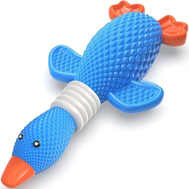 Jouet à mâcher indestructible en nylon en forme d'oie pour chiens destructeurs – Jouet robuste amélioré pour grands et moyens chiens, idéal pour la dentition et le nettoyage des dents, design oie et poisson-clown