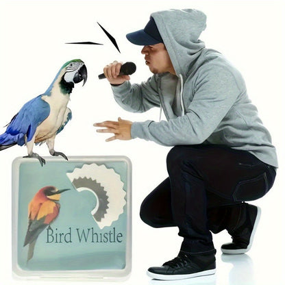 Lot de 2 sifflets à oiseaux, sifflet magique simulant le chant des oiseaux, accessoire amusant pour taquiner les perruches et calopsittes – Jouet interactif pour oiseaux, couleurs aléatoires