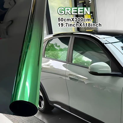 Film de teinte pour vitre de voiture en dégradé, 50 x 300 cm – Film pour vitrage PET bicolore résistant à la chaleur et bloquant les UV pour extérieur de véhicule, facile à poser (autocollant), plusieurs dégradés de couleurs disponibles
