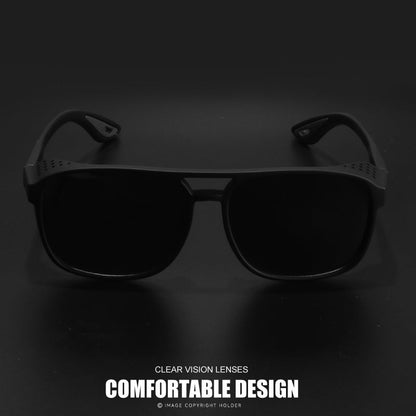 Lunettes de soleil sport polarisées Steampunk pour hommes et femmes – Verres HD UV400 pour le cyclisme, la course, la pêche et la conduite, monture durable avec découpes latérales, lunettes de sport en plein air
