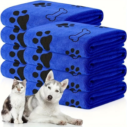 Grande serviette de bain pour chiens et  chats, serviette en microfibre super absorbante et à séchage rapide, 100 x 60 cm, couverture de séchage douce pour le bain, le toilettage et la plage – Cadeau pour animaux de compagnie