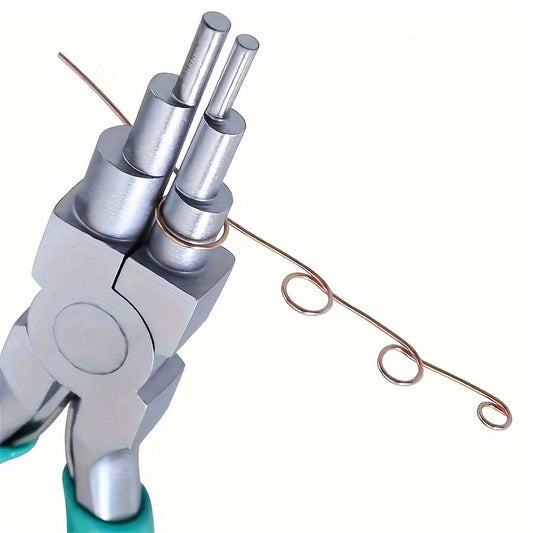 Pinces pour la création de bijoux – Outil en acier au tungstène à bec rond et pointu pour anneaux de 3-10 mm, pliage et façonnage de fil pour le bricolage et la réparation de bijoux