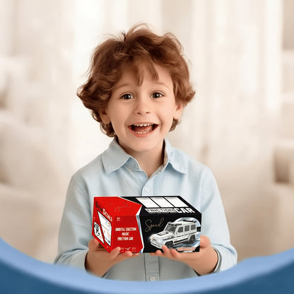 Circuit de voitures transformable avec 3 mini-véhicules - Lanceur de voiture à inertie pliable tout-terrain, ensemble de jouets éducatifs STEM pour garçons et enfants de 3 ans et plus, cadeau d'anniversaire ou de Noël (blanc ou bleu)