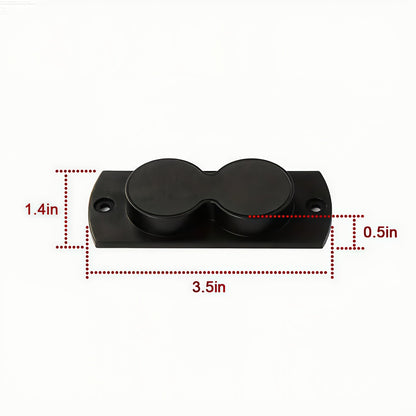 Support magnétique pour pistolet – Fixation pour arme de 13,6 kg avec revêtement en caoutchouc pour voiture, camion, maison, mur, table, accès rapide, ne raye pas l'arme, ruban adhésif double face robuste inclus