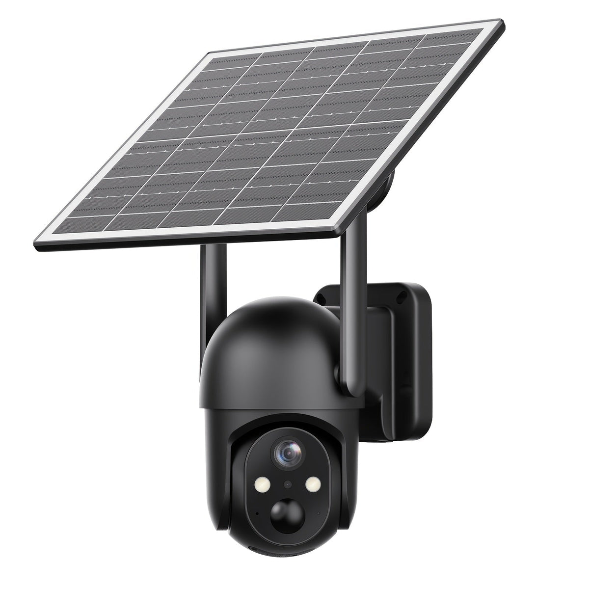 Caméra de surveillance solaire 4G LTE sans fil pour extérieur – Aucune connexion WiFi requise, vision nocturne 4K, vue en direct à 360°, audio bidirectionnel, caméra de chasse étanche pour la surveillance des fermes, ranchs et de la faune