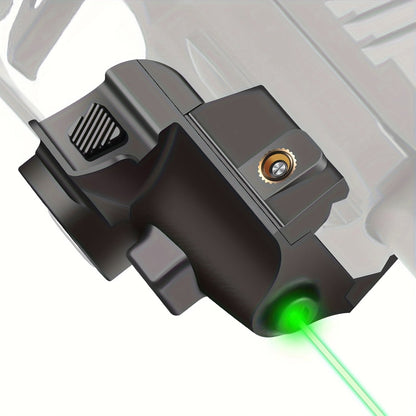 Viseur laser vert ultra-compact pour armes de poing et pistolets – Recharge USB magnétique, rail Picatinny 20 mm, interrupteur marche/arrêt ambidextre, nylon PA66, portée visible de 150 à 300 m – 7 variantes de couleurs et de charge