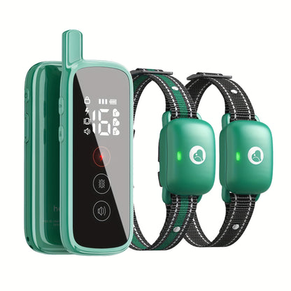 Collier de dressage pour chien avec télécommande, 3 modes de dressage : bip, vibration et stimulation électrostatique, collier électronique pour chiens de taille moyenne et grande, fonction de réception à distance avec icône intelligente
