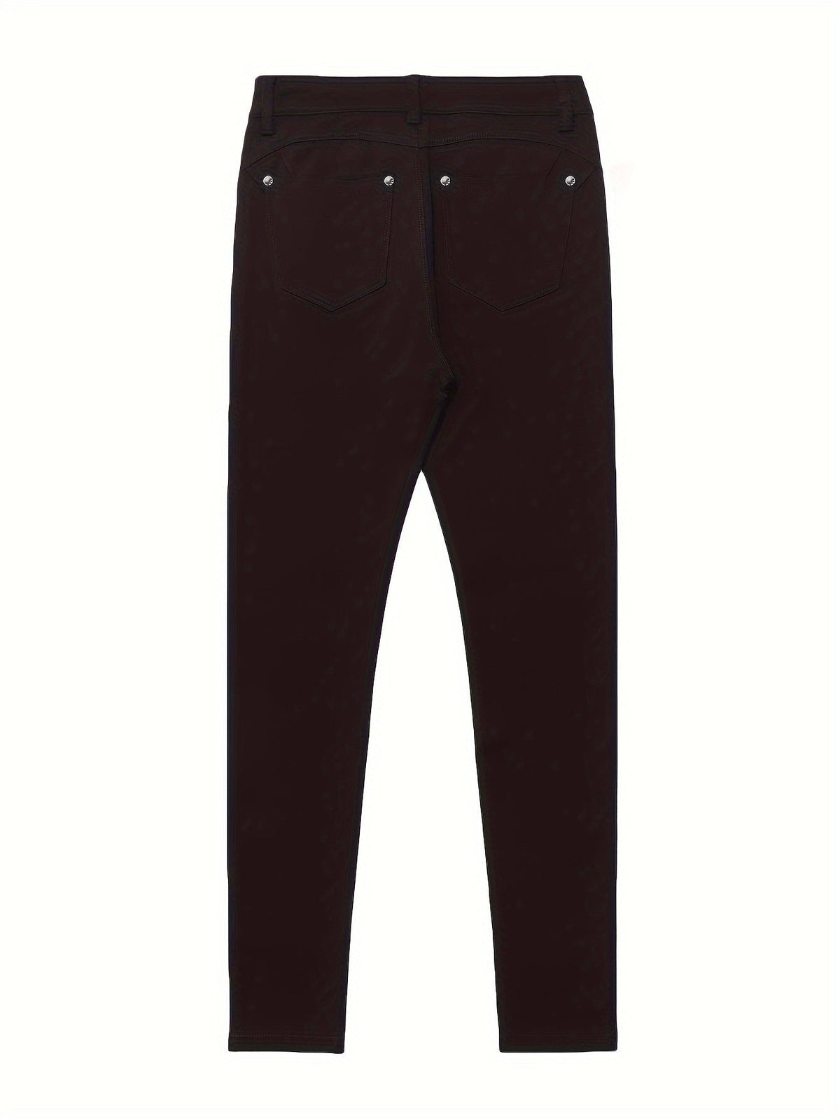 Jean skinny stretch taille haute pour femme, détail bouton en métal, style urbain, pantalon en jean coupe ajustée, 10 couleurs, S-XXL