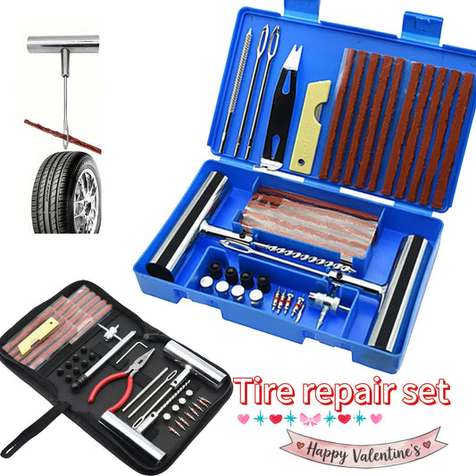 Tire Repair Tool Kit 47 58 104 116pcs Industrial Hand Tool Set Durable No Battery Required for Cars Motorcycles Trucks Tractors Trailers Automotive Maintenance Essentials