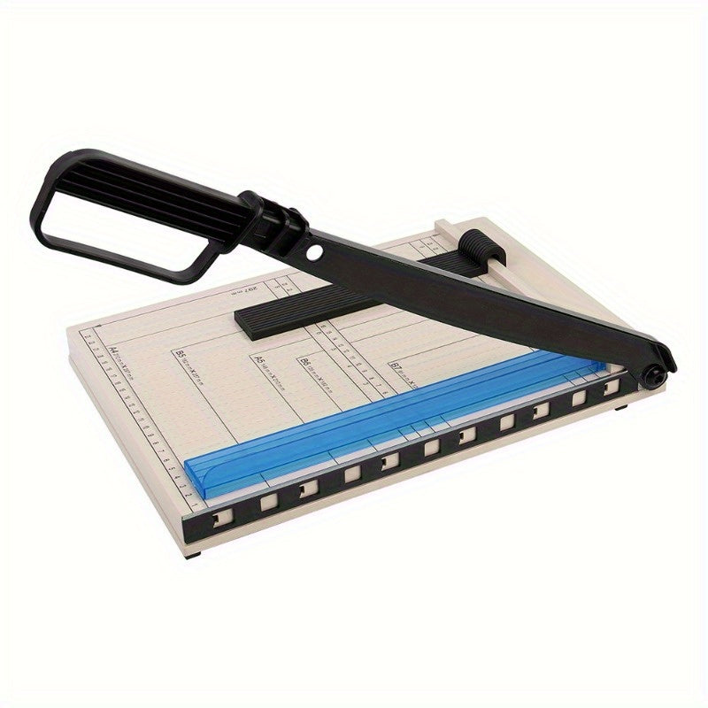 Massicot robuste de 12 pouces avec protection de sécurité, arrondisseur d'angles, grille de précision pour photos, papier cartonné, scrapbooking, documents de bureau et travaux manuels